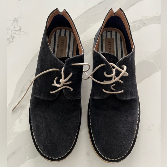 Other - Mens Bespoken Navy Blue Suede Shoe
